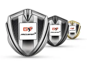 McLaren Emblem Metall Abzeichen Renn Look Glanz Finish